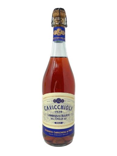 Imagen de VINO ROSADO CAVICCHIOLI LAMBRUSCO DULCE 750,00 ml 