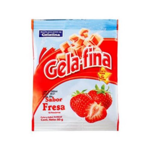 Imagen de GELATINA GELAFINA SABOR FRESA 80 g 