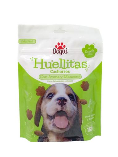 Imagen de SNACKS DOGUI HUELLITAS AVENA & MANZANA CACHORRO 150,00 g 