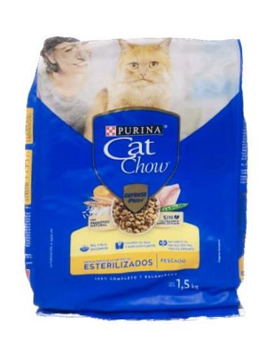 Imagen de ALIMENTO PURINA CAT CHOW PARA GATOS ESTERILIZADOS 1500,00 g 