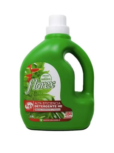 Imagen de DETERGENTE LÍQUIDO FLOREX HE BIODEGRADABLE 2800 ml 