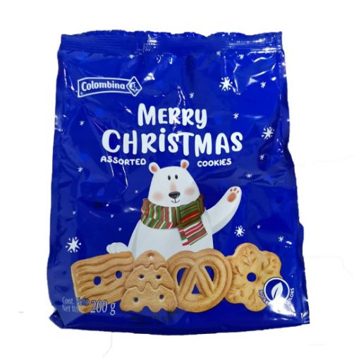 Imagen de GALLETAS NAVIDAD COLOMBINA SURTIDA 200,00 g 