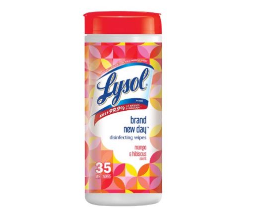 Imagen de TOALLITAS DESINFECTANTES LYSOL ESENCIA MANGO & HIBISCUS 35 UND 206 g 