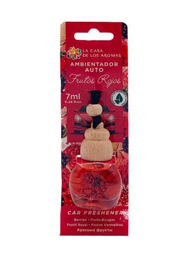 Imagen de AROMATIZANTE LA CASA DE LOS AROMAS AUTO FRUTOS ROJOS 7.00 ML