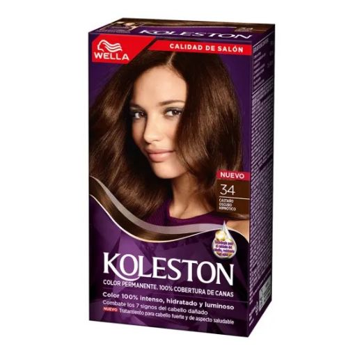 Imagen de TINTE PARA CABELLO KOLESTON CASTAÑO OSCURO HIPNOTICO #34 1 und 