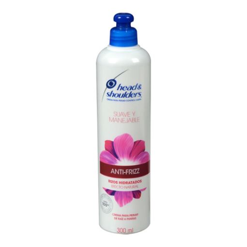 Imagen de CREMA PARA PEINAR HEAD & SHOULDERS ANTIFRIZZ RIZOS HIDRATADOS 300 ML