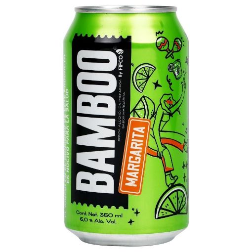 Imagen de BEBIDA ALCOHOLICA BAMBOO MARGARITA MANGO LATA 350 ML