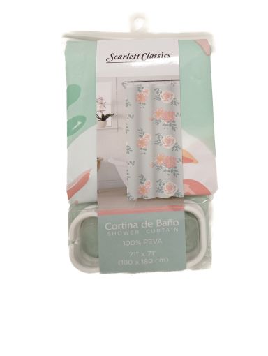 Imagen de CORTINA PARA BAÑO SCARLETT CLASSICS 180x180 CM #BA-4191 1 UND