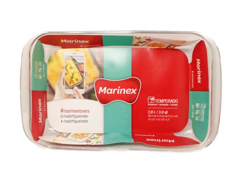 Imagen de REFRACTARIO MARINEX DE VIDRIO CON TAPA PLÁSTICA 2900 ML #GD16536417N 1.00 UND