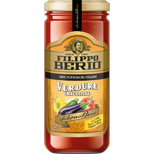 Imagen de SALSA FILIPPO BERIO DE TOMATE CON VERDURAS A LA BRASA 340 G