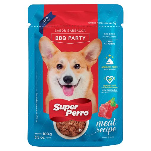 Imagen de ALIMENTO HÚMEDO SUPER PERRO CARNE 100.00 G