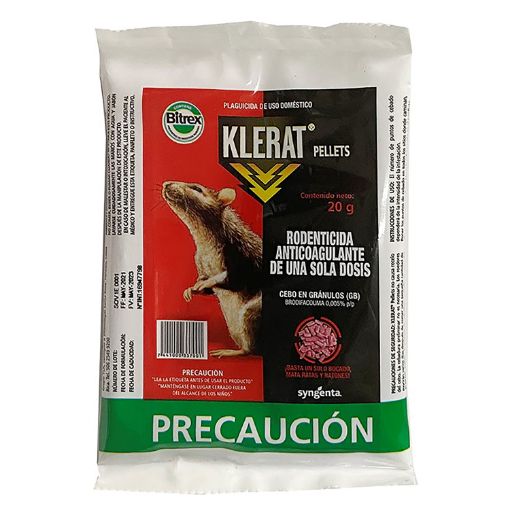 Imagen de RATICIDA KLERAT GRANULADO 20 G