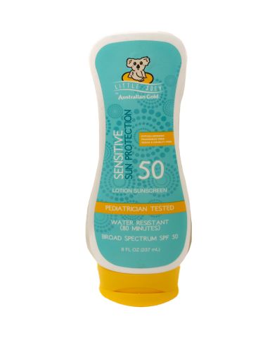 Imagen de BLOQUEADOR AUSTRALIAN GOLD SENSITIVE SPF 50 RESISTENTE AL AGUA  237 ML