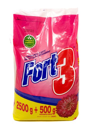 Imagen de OFERTA DETERGENTE EN POLVO FORT 3 FLORAL 2500 G+500 G GRATIS 