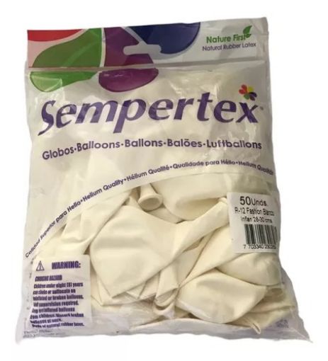 Imagen de GLOBO SEMPERTEX FASHION BLANCO 12 UND