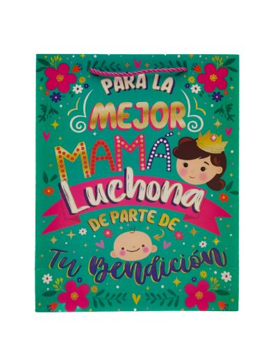Imagen de BOLSA DE REGALO PARECA DÍA DE LA MADRE MEDIANA 1 UND