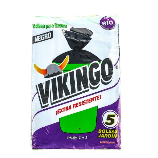 Imagen de BOLSA VIKINGO PARA BASURA JARDIN NEGRA 5 UND
