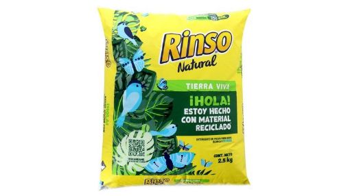 Imagen de DETERGENTE RINSO EN POLVO NATURAL TIERRA VIVA 2500.00 G