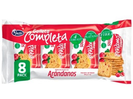Imagen de GALLETA JACK'S COMPLETA ARANDANOS 8 UND 200.00 G