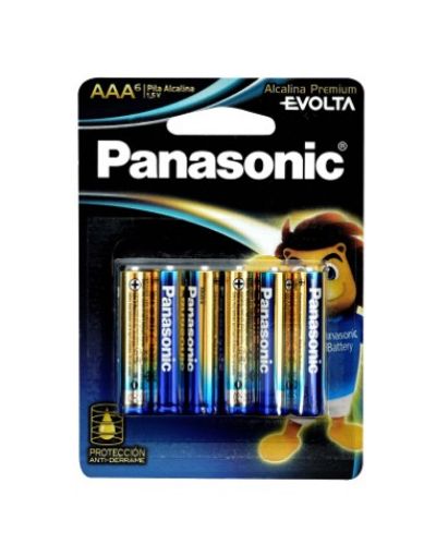 Imagen de BATERIA PANASONIC POWER ALKALINA AAA 6 UND 
