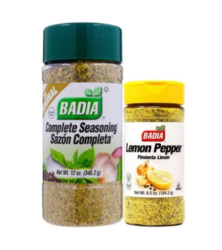 Imagen de OFERTA BADIA 524 G-SAZONADOR COMPLETO 340,2G+PIMIENTA LIMON 184,3 G 