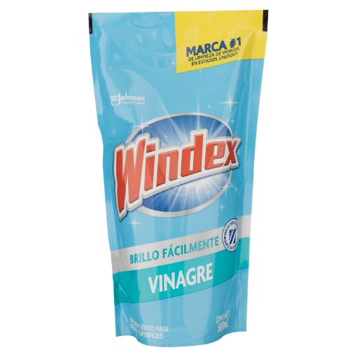 Imagen de LIMPIADOR WINDEX VIDRIOS Y SUPERFICIES VINAGRE DOYPACK 500 ML