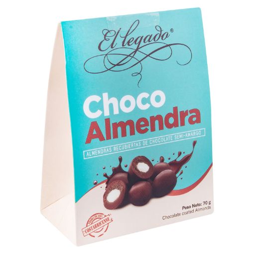 Imagen de CHOCOLATE EL LEGADO ALMENDRAS CUBIERTAS CON CHOCOLATE CAJA 70 G
