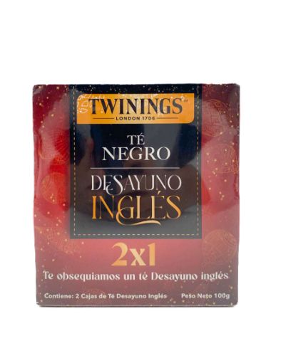 Imagen de OFERTA TWININGS  2 PACK 100 G - TÉ NEGRO DESAYUNO INGLES 