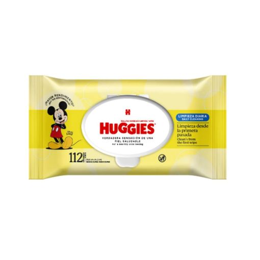 Imagen de TOALLITAS HÚMEDAS HUGGIES LIMPIEZA DIARIA 112.00 UND