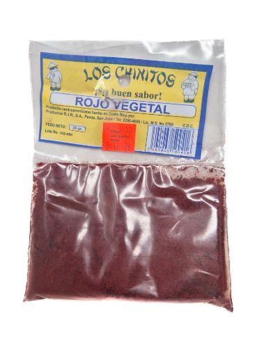 Imagen de COLORANTE ROJO VEGETAL LOS CHINITOS 30 G