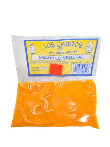 Imagen de COLORANTE AMARILLO VEGETAL LOS CHINITOS 30 G