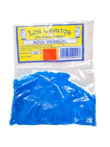 Imagen de COLORANTE AZUL VEGETAL LOS CHINITOS 30 G