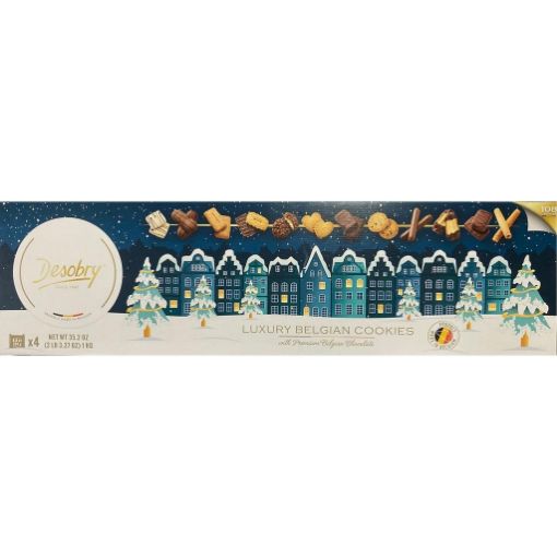 Imagen de GALLETAS DESOBRY NAVIDEÑAS BELGAS CON CHOCOLATE 1000 G