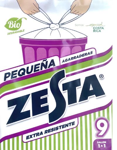 Imagen de BOLSA ZESTA PARA BASURA BIO BLANCA 9 UND