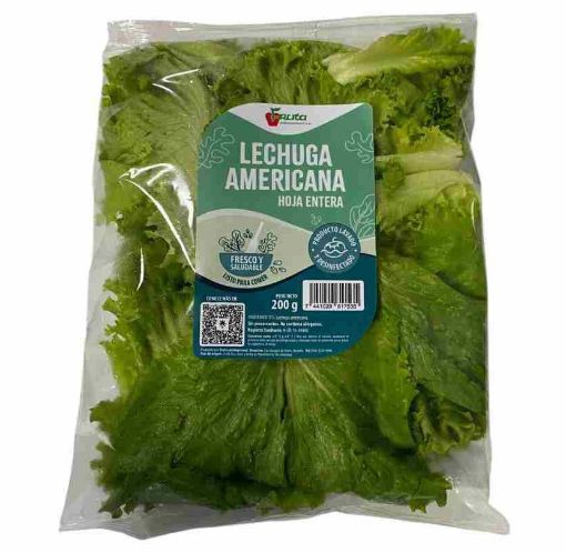 Imagen de LECHUGA AMERICANA  FRUTA INTERNACIONAL HOJA ENTERA  200.00 G