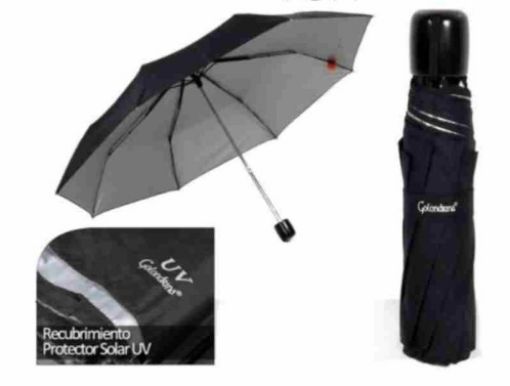 Imagen de SOMBRILLA GOLONDRINA LISA MANUAL NEGRA UV #PG14 1.00 UND