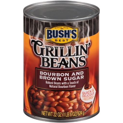 Imagen de FRIJOL BUSH'S BEST GRILLIN'BEANS BOURBON&BROWN SUGAR ENTERO 624 G