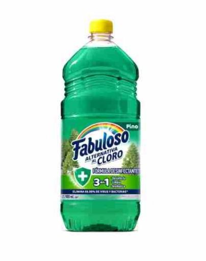 Imagen de DESINFECTANTE FABULOSO ALTERNATIVA AL CLORO 3 EN 1 AROMA PINO 900.00 ML