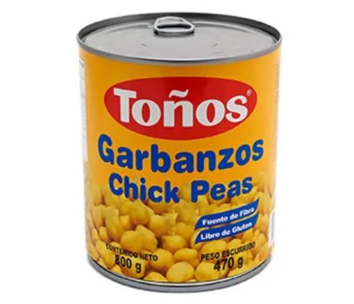 Imagen de GARBANZO TONOS NATURAL LATA 470.00 G