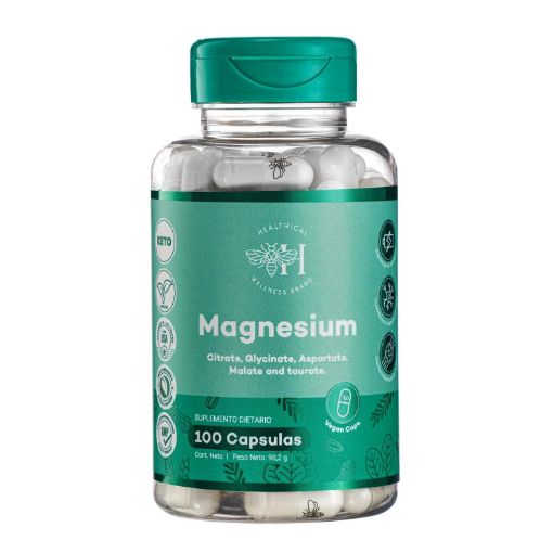 Imagen de SUPLEMENTO HEALTHICAL MAGNESIO EN CÁPSULAS 100.00 UND
