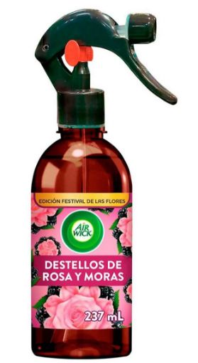Imagen de SPRAY AIR WICK NEUTRALIZADOR DE OLORES DESTELLOS DE ROSA Y MORAS 237 ML