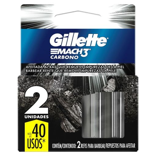 Imagen de REPUESTO GILLETTE  MACH3 CARBONO 2 UND