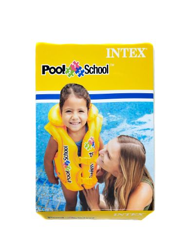 Imagen de CHALECO INTEX INFANTIL PARA PISCINA DE PLÁSTICO 50X47 CM #58660-EU 1.00 UND