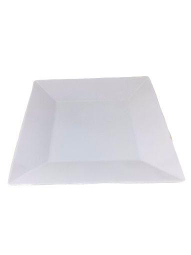 Imagen de PLATO BIG HOME DE MELAMINA PLANO BLANCO GRANDE #BG-014-10W 1.00 UND