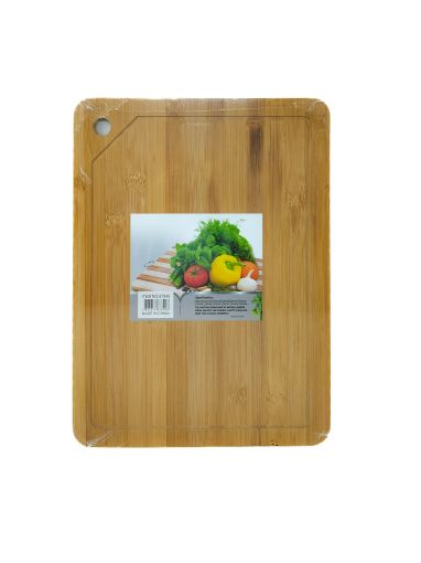 Imagen de TABLA DE PICAR IMP DE BAMBÚ 38X30CM GRANDE #87849 1 UND