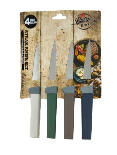 Imagen de SET DE CUCHILLOS BISTRO BBQ PARA CARNE11 CM 4 UND