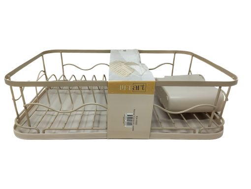 Imagen de ESCURRIDOR LIFE ART PARA PLATOS BEIGE #NN24-03900 42X28X11 CM 1 UND