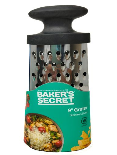 Imagen de RALLADOR BAKERS SECRET DE ACERO INOXIDABLE 23 CM #BS41014 1 UND