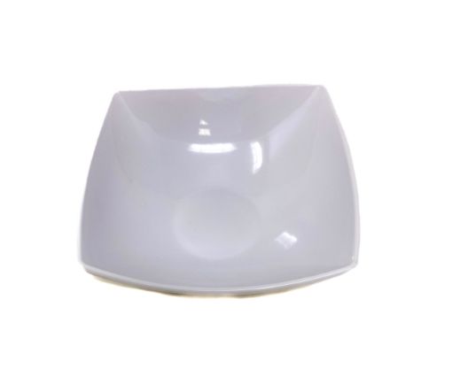 Imagen de PLATO BIG HOME DE MELAMINA BLANCO CUADRADO HONDO #BG-8218-6-5W 1 UND