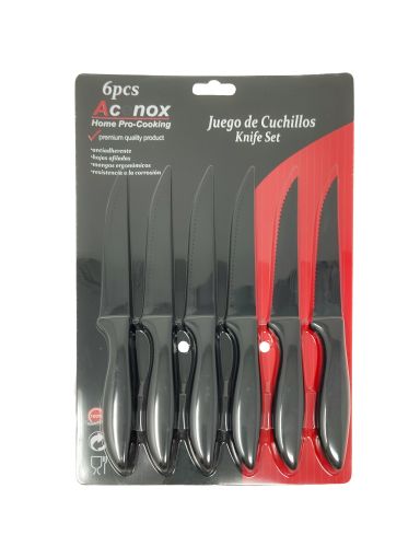 Imagen de SET DE CUCHILLOS ACENOX PARA COCINA #HT-0006 